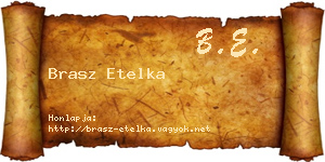 Brasz Etelka névjegykártya